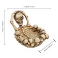 thumbnail image 3 of Skeleton Hand Ashtray | Gothic Halloween Resin Ash Tray | Macabre Desktop Ornament for Home Bar | 5.9x3.9x3.9in Halloween Theme Party Accessory | Collectible Decor Piece(Yellow), 3 of 7