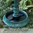 thumbnail image 5 of Caroeas Bird Baths Large Pedestal Copper Bird Bath with Bowl and Stand, Vintage Decor, Copper Green, 5 of 5