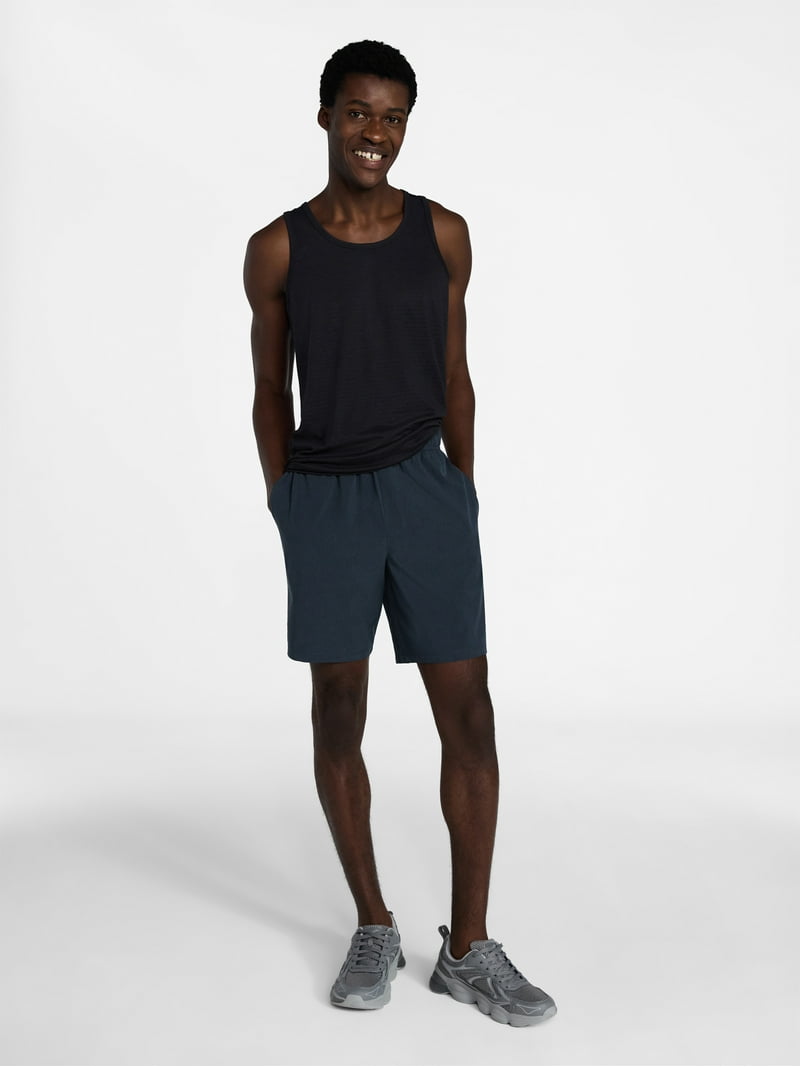 Athletic Works Men's Running Shorts, 8” Inseam, XS-5XL, Quick Dry