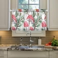 thumbnail image 5 of Coolnut Mushroom Kitchen Curtains 2 Panels, UV Protected Tier Curtains Half Window Curtains for Guest Room Bathroom Sink Laundry Room Basement,24"x 27", 5 of 6