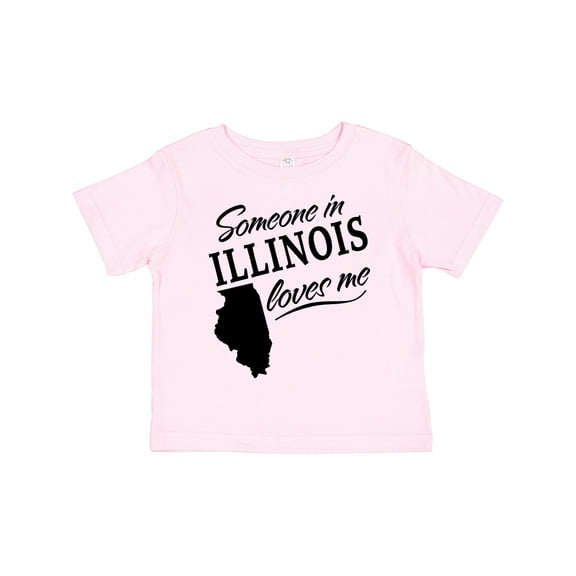 Inktastic Someone in Illinois Loves Me Boys or Girls Toddler T-Shirt