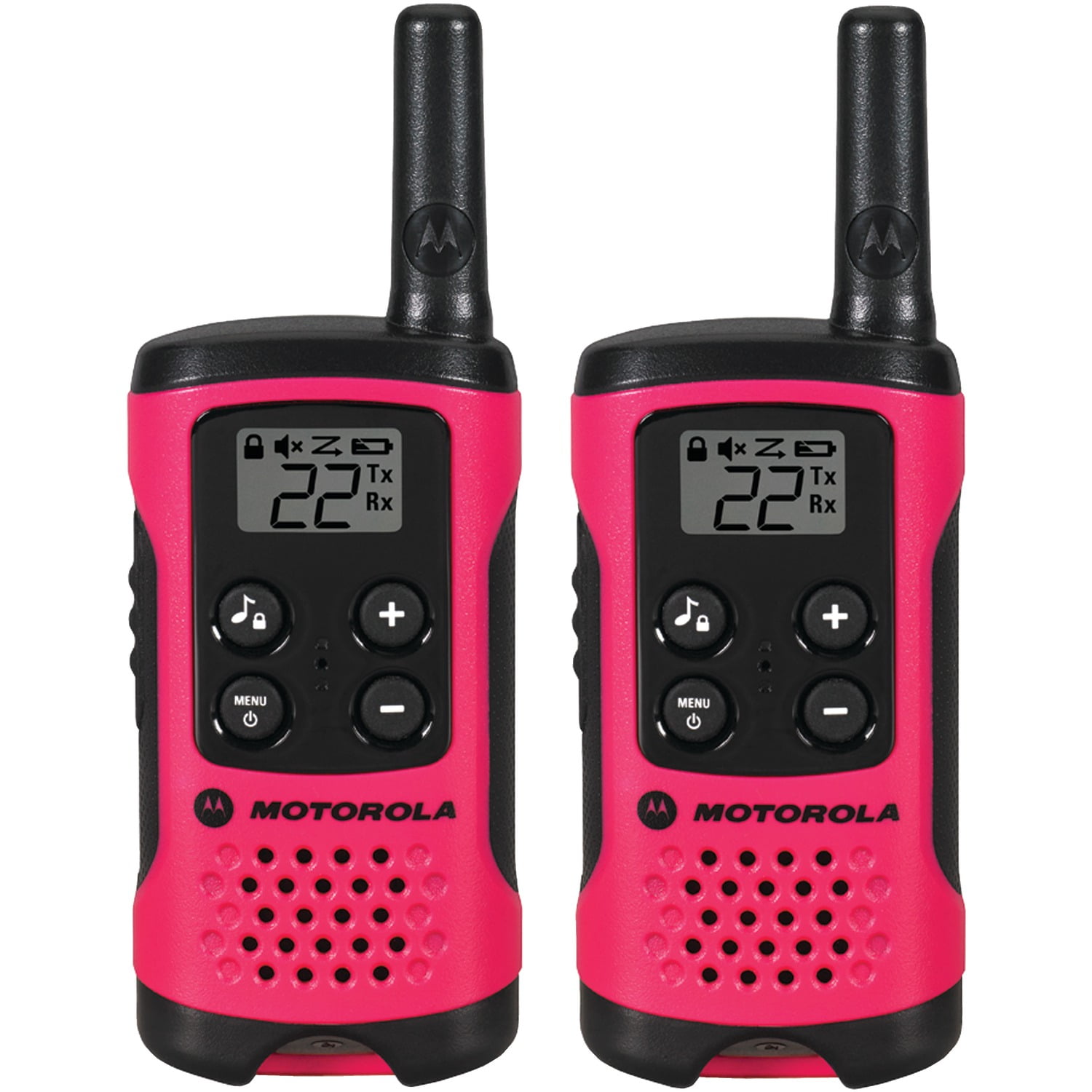 Motorola T107 16-mile Talkabout 2-way Radios with bonus 40-Pack of SONY AAA  Batteries