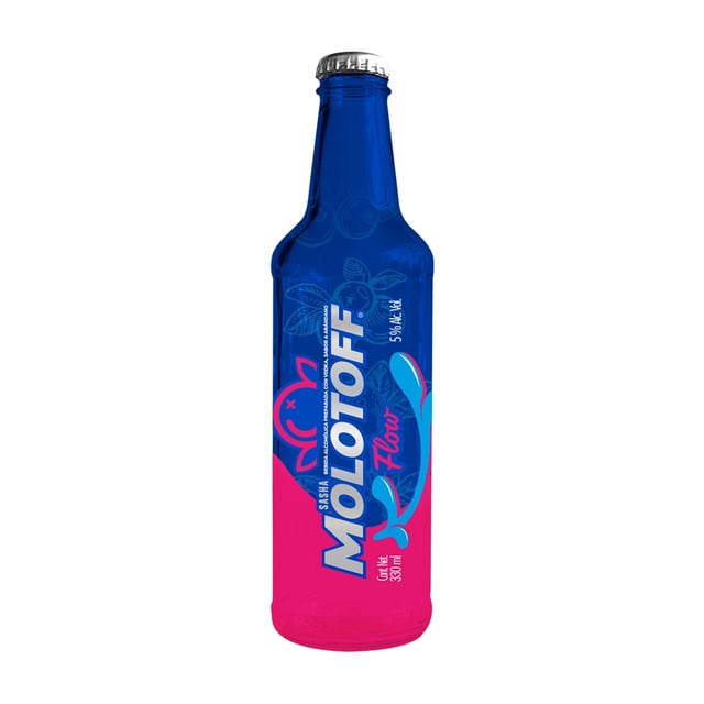 Bebida Alcoholica Preparada Molotoff Flow sabor Arándano 330 ml