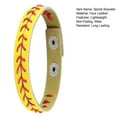 thumbnail image 7 of Baseball Bracelet Bright Color Ultralight Non-Fading Wear Resistant Adjustable Unisex Sports Wristband Bangle Gifts, 7 of 7