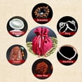 thumbnail image 3 of Advancent Bolsa de terciopelo con fondo redondo, bolsa a prueba de polvo con cordón, suministro de embalaje para regalo de cumpleaños y boda, Almacenamiento y organización del hogar Dorado, 3 of 6