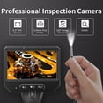 thumbnail image 5 of 3.9mm Industrial Endoscope Camera with 4.3" IPS Screen, 5FT Semi-Rigid Cable, IP67 Waterproof Snake Camera, 1920P HD Borescope for Car Engine, Plumbing & Mechanical Inspection Tools, 5 of 7
