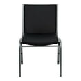 thumbnail image 3 of Flash Furniture Hercules Series Heavy Duty Black Vinyl Fabric Stack Chair, 3 of 9