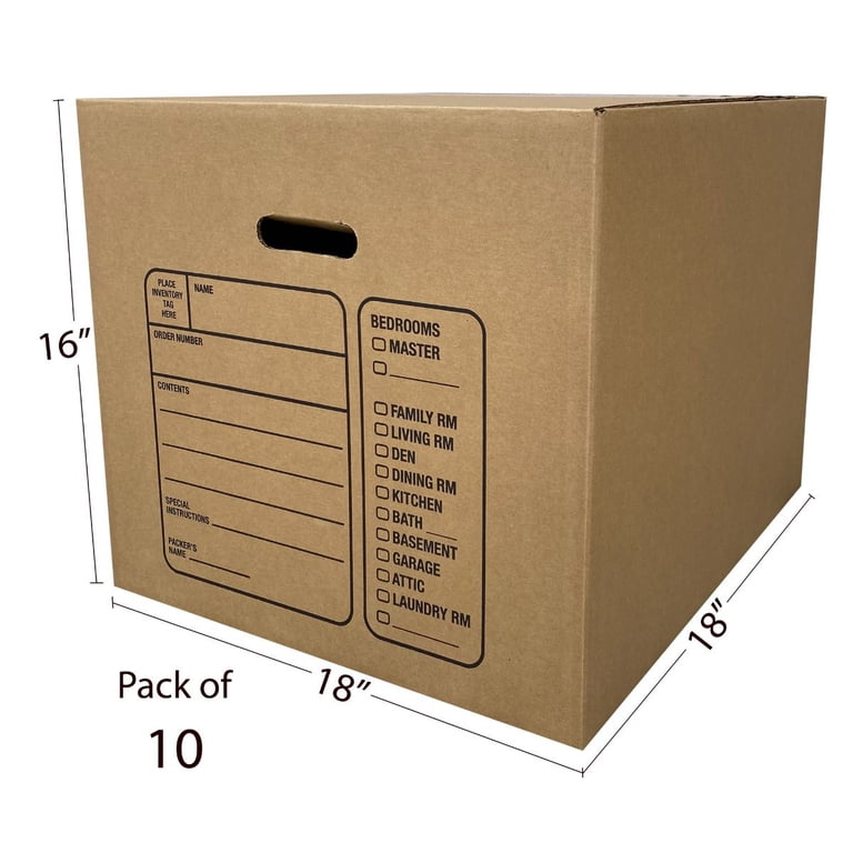 uBoxes 12 Premium Medium Moving Boxes 18