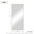 thumbnail image 2 of NeuType Full Length Mirror Decor Wall Mounted Mirror Floor Mirror Dressing Mirror Make Up Mirror for Bathroom/Bedroom/Living Room/Dining Room/Entry Gold, 47" x 22", 2 of 7