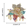 thumbnail image 4 of Ofertas Únicas 2 Pcs Clip para el Cabello Flor Grande con Rhinestones Color Mezclado, 4 of 5