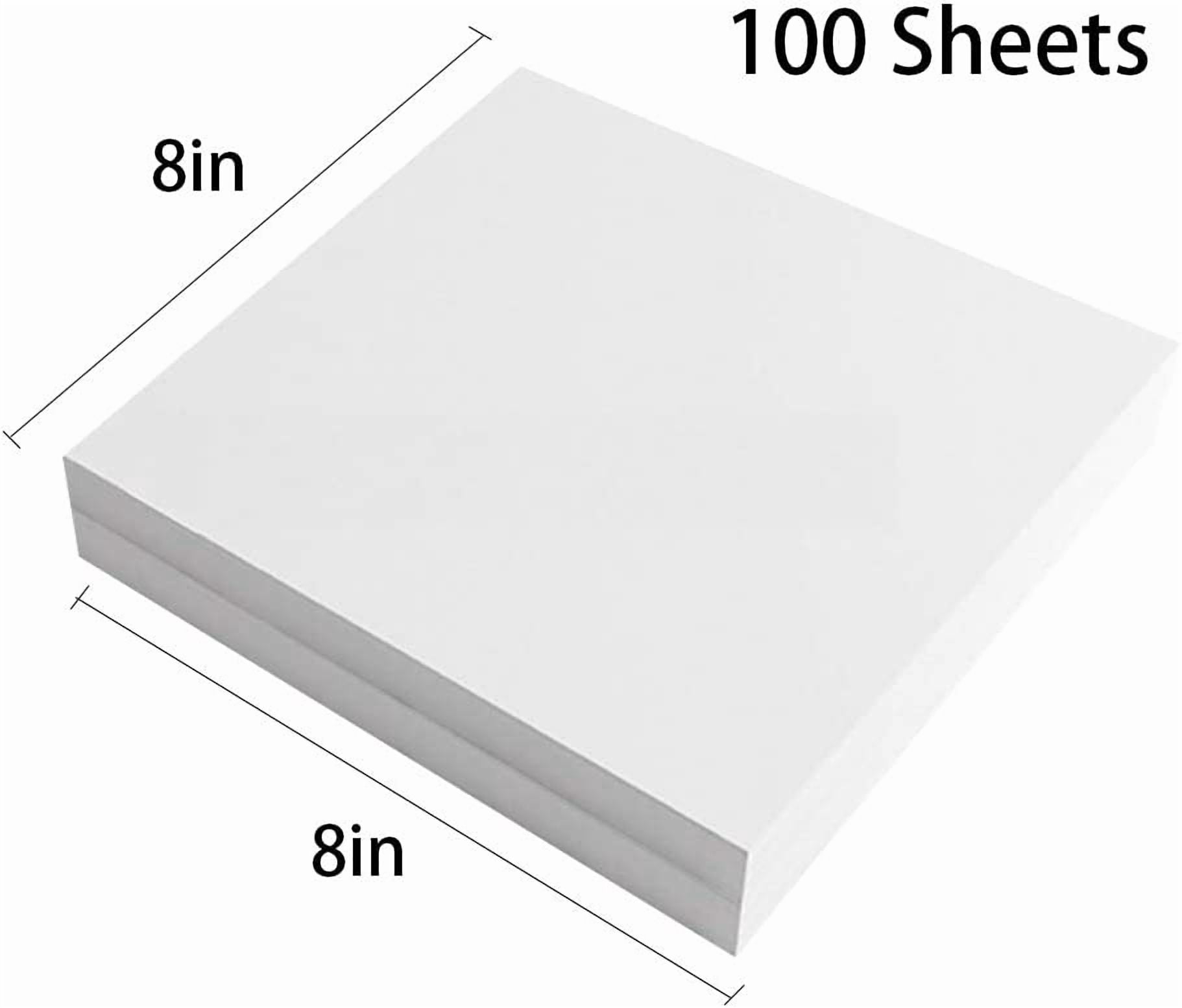 Cut Away Embroidery Stabilizer 8"x8" 100 Precut Sheets, 2.5oz Medium Weight Cut Away Stabilizer for Embroidery Backing for Machine Embroidery and Hand Sewing for 4x4 and 6x6 Hoops