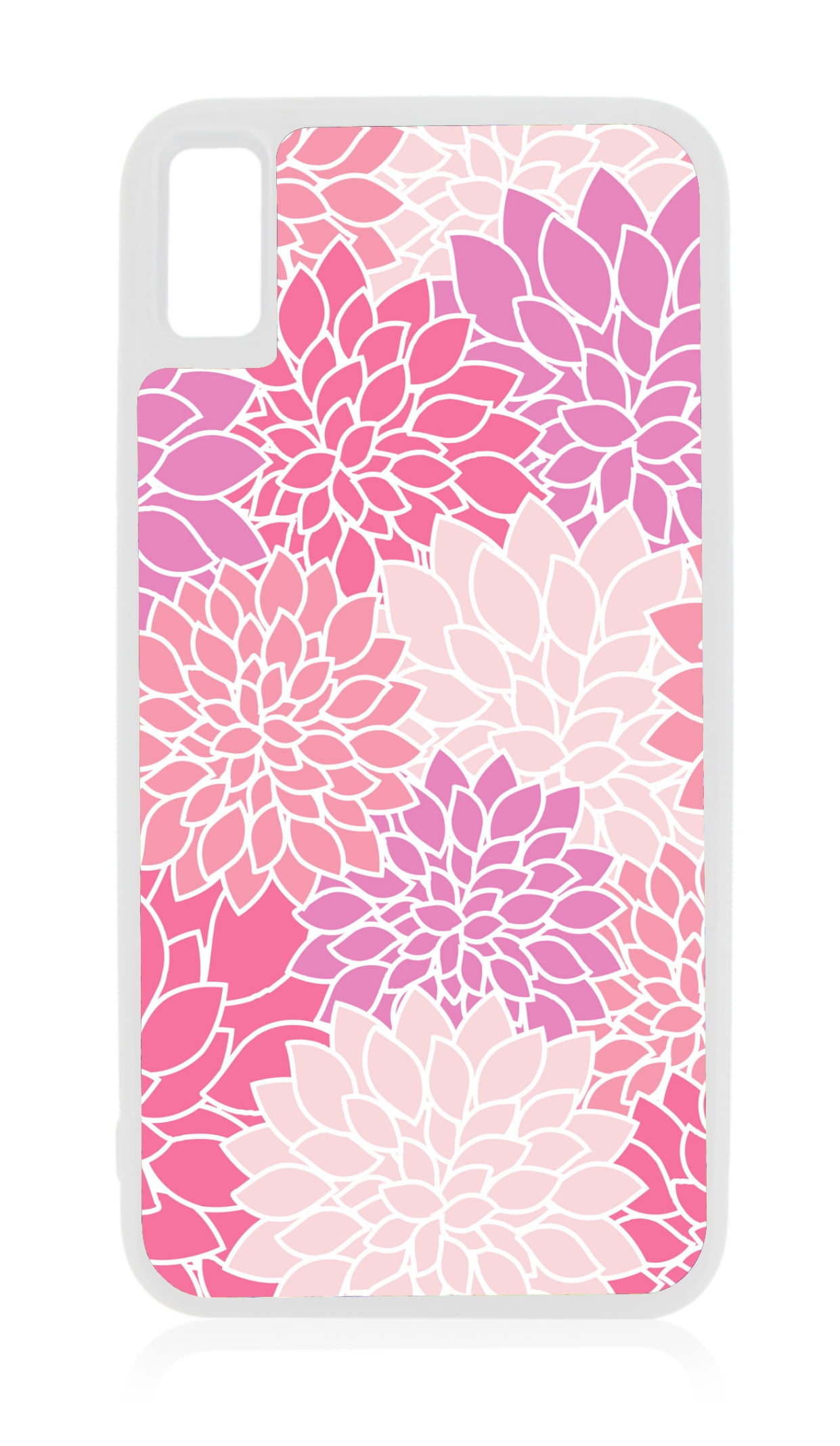Sunflower Flowers Floral Pattern Print White Rubber Case for iPhone XR