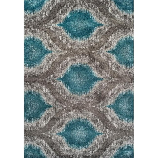Dalyn MG4441TE3X5 3 ft. 3 in. x 5 ft. 3 in. Modern Greys Teal Area Rug
