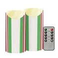 thumbnail image 2 of Iauyy Flameless Candles Battery Operated LED Pillar Candles with Remote and Timer, Red and Green Set of 2 （M), 2 of 8