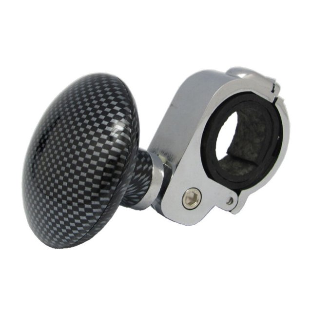 (Fibre de Carbone) Bouton de Direction, Bouton de Volant Poignée de Commande de Balle Auxiliaire Bouton de Rotation de la Poignée de Serrage pour Faciliter la Manipulation du Véhicule