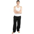 thumbnail image 2 of Leveret Mens Flannel Pants Black Large, 2 of 3
