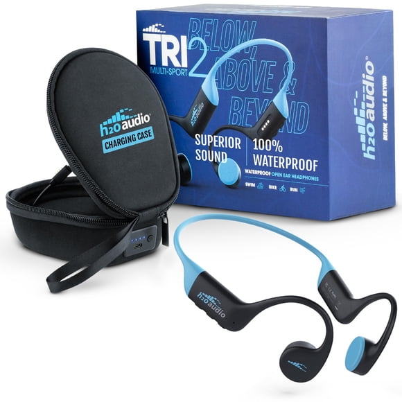 Audífonos H2O Audio TRI 2 Impermeables Bluetooth 8GB Azul