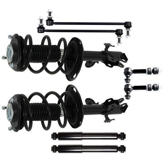 cciyu Struts Suspension Kit for 2013-2018 for Toyota RAV4 Front Complete Strut Assembly,Rear shock absorber,Stabilizer Bar Link with 1333524L 1333524R 349024 K750043 K750257