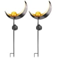 thumbnail image 2 of 2 lámparas solares de luna, impermeables, LED para jardín, decoración de metal para exteriores, farolillos de llama, 2 of 14