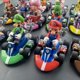 thumbnail image 2 of Super Mario Pull Back Car Green Yoshi Donkey Kong Bowser Luigi Toad Princess Peach figura de acción juguetes Anime Game Doll, regalos para niños, 2 of 5
