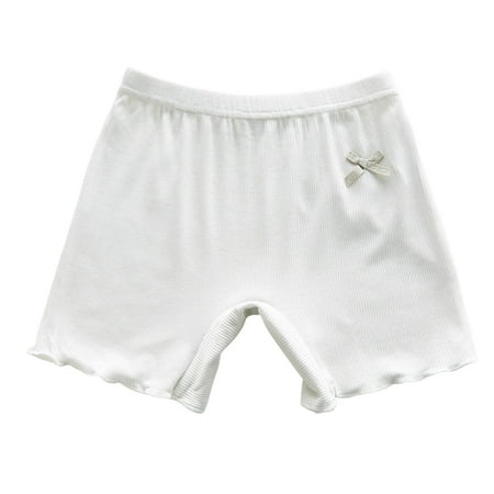 GEWSEY Little Girls  Soft Cotton Underwear Kids Cool Breathable Comfort Panty Briefs Toddler Undies White 3-4 Years