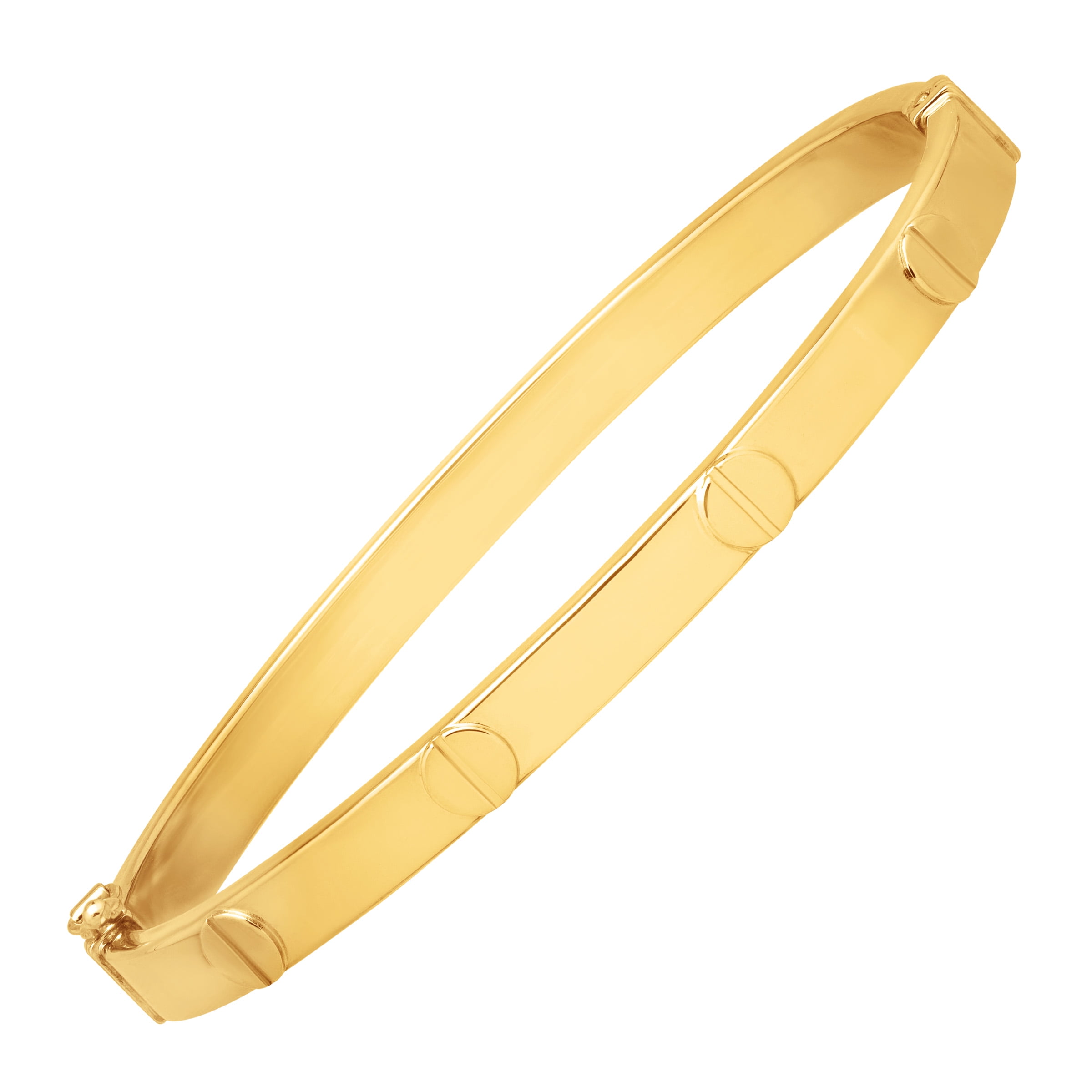 Just Gold Screw Motif Bangle Bracelet in 14kt Gold by Richline Group
