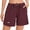 Dark&nbsp;Maroon, variant on BASSDASH Women’s 5” Fishing Shorts UPF 50+ Water Resistant Quick Dry Athletic Hiking Shorts with Pockets FP05W
