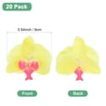 thumbnail image 3 of 20-Pack Artificial Orchid Flower Heads, Silk Faux Butterfly Flowers Head for Decor [3.54", Yellow], 3 of 7