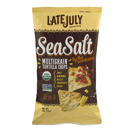 Late July Sea Salt by the Seashore Multigrain Tortilla Chips, 6.0 OZ
