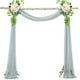 thumbnail image 1 of XmhyTop-A Cortina de 75 x 300 cm con diseño de arco para bodas, ideal para decoración de ceremonias, fiestas y recepciones, C15, 1 of 5