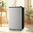 thumbnail image 4 of Tacool 3.2 Cu.ft Mini Fridge with Freezer, Single Door Small Refrigerator Silver, New, 4 of 8
