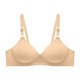 thumbnail image 1 of Sujetadores de ropa interior con hebilla no magnética y anillo de acero de Color sólido de talla grande para mujer Fridja  nalpqowj32334, 1 of 4