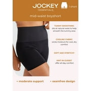 Jockey® Essentials Women's Tummy Smoothing Mid-Waist Boyshort, Sizes Small-3XL