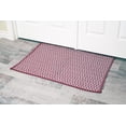 thumbnail image 4 of Burgundy Red & White Cotton Door Mat Rug Indoor Outdoor - 2x3' Entrance Kitchen Bath Home Décor, 24 x 36", 4 of 5