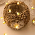 thumbnail image 2 of Lámpara de cadena LED, conejo, huevo de Pascua, caja de batería, lámpara de alambre de cobre, vestido de día de Pascua, cáscara de huevo, forma de conejo, lámpara pequeña de colores, 2 of 5