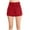 Red, variant on Patlollav Athletic Solid Color Shorts for Women Running Workout Gym Short Quick Dry High Waisted Shorts Pants