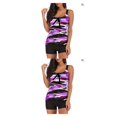thumbnail image 1 of Yuarrent 2 Pieces/set Summer Sleeveless Stripe Swimsuit Swimming Polyester Girls Strap Ladies Wear Beach Shoulder Swimwear Type5 NO5, 1 of 6