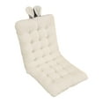 thumbnail image 4 of Chair Cushion, Desk Chair Cushion with Straps, Soft Chair Mat Chair Seat Pad with Backrest for Office, Home, Bedroom, Dorm Beige, 4 of 9