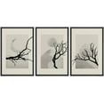 thumbnail image 1 of PixonSign Framed Canvas Print Wall Art Set Tree Silhouette Desert Landscape Nature Floral Illustrations Modern Art Minimalism Decorative Botanical for Living Room, Bedroom, Office - 16"x24"x3 Black, 1 of 5