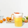 thumbnail image 4 of XIAOLE Water Infuser Pitcher, 2.5l Plastic Water Pitcher With Lid And Fruit Infuser, Shatter-Proof Water Jug Fruit Infusion Pitcher For Iced Tea, Lemonade, Juice, Beverage (Orange), 4 of 9