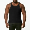 thumbnail image 2 of Nafuu Men T Shirts Solid Color Crew Neck Sleeveless For Summer Casual Wear Lightweight Breathable Comfortable Fit Gym Workout Tank Top Trendy Vacation T Shirts For Man, 2 of 4