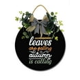 thumbnail image 1 of Harvest Time Sign Front Door Porch Decorations, Round Rustic Wood Hanging Sign for Farmhouse Porch Outdoor Home Holiday Front Door Sign Decor, 1 of 5