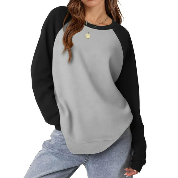 SIYUDAN Women Women'S Sweatshirt Womens Long Sleeve Sweatshirt Pullover Tops for Women Black Pullover Adult Women'S Crewneck Sweatshirts Winter Outfits for Women 2025 Streetwear