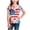 Beige, variant on Girls 4th of July T-shirts, Pullover Short Sleeve Casual Crew Neck Summer Tops Blue Size 6