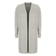 thumbnail image 5 of Sakmal Cute Cardigan Sweaters Womens Plus Size Open Front Duster Casual Cardigan White Long Sweater with Pockets, 5 of 7