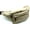 Cream, variant on Fanny Pack Leather Waist Bag Hip Belt Zipper Pouch Pocket Travel Sport for Men