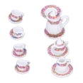 thumbnail image 1 of Miniature Tea Set, Ceramic Material Mini Tea Set Model Smoothing Odorless Durable  for Dollhouse Decorations, 1 of 7