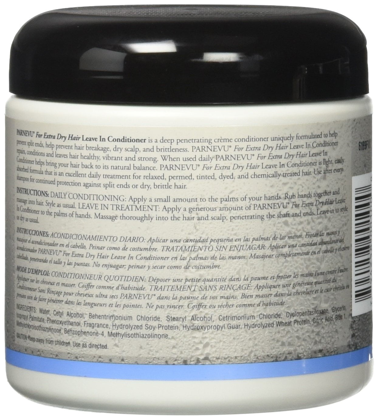 Parnevu Leave-In Conditioner For Extra Dry Hair, 16 oz (Pack of 6)