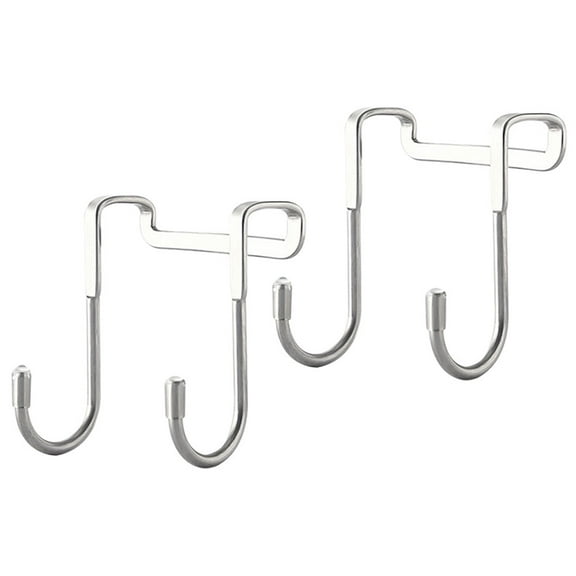 STOBOK 2Pcs Heavy Duty Over Door Hooks Stainless Steel Towel Rack for Home Use