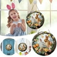 thumbnail image 3 of HongHeng Easter Door Decorations Happy Easter Bunny Door Sign Easter Door Hanging Sign Plaque Spring Decorations for Wall Home Window Farmhouse Indoor Outdoor Easter Spring Decorations, 3 of 3